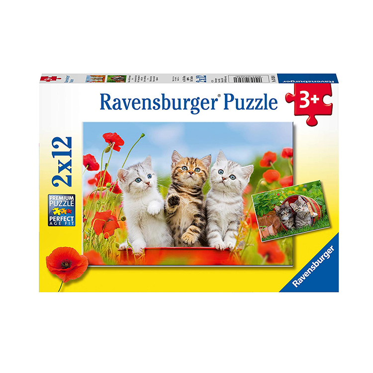 Xếp hình puzzle Mèo con 2 bộ 12 mảnh RAVENSBURGER RV076260