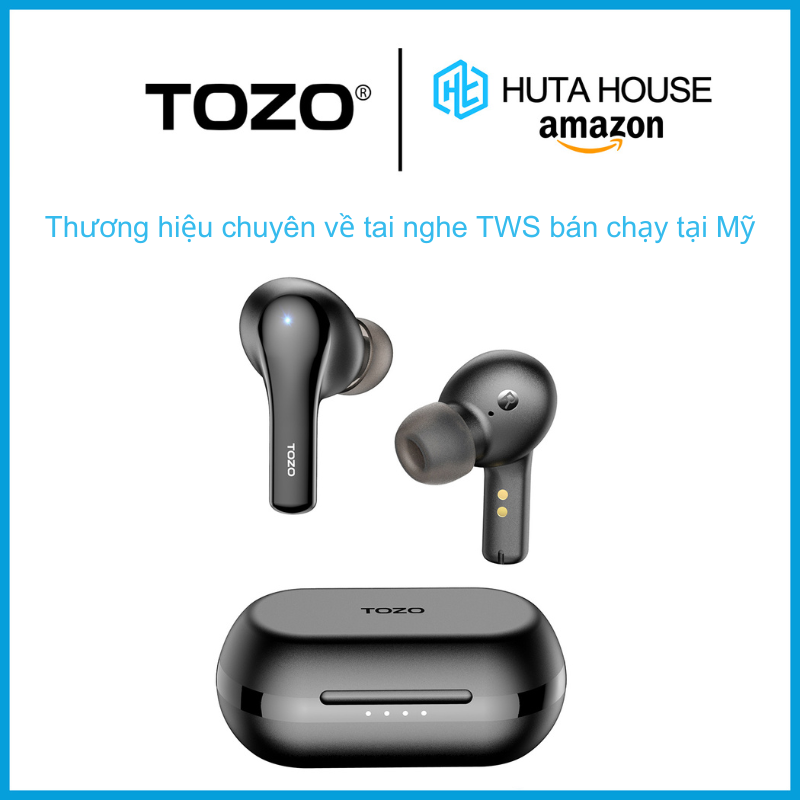Tai nghe nhét tai không dây TOZO Agile Pod A2S , Tai nghe Bluetooth 5.3, Tai nghe True Wireless, TWS, chống nước IPX5 Hàng chính hãng