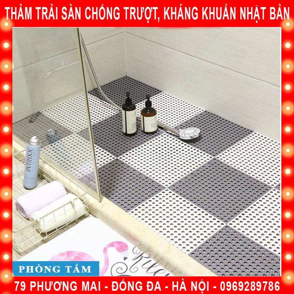 Combo 10 Tấm Thảm Trải Sàn Kháng Khuẩn Nhật Bản Chống Trơn Trượt KT:30*30 - Hàng Nhập Khẩu