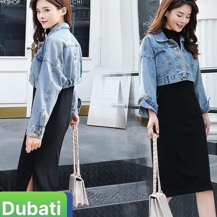 ÁO KHOÁC JEAN NỮ 3 CÚC SAU CÁ TÍNH THỜI TRANG SIÊU HOT- DUBATI FASHION