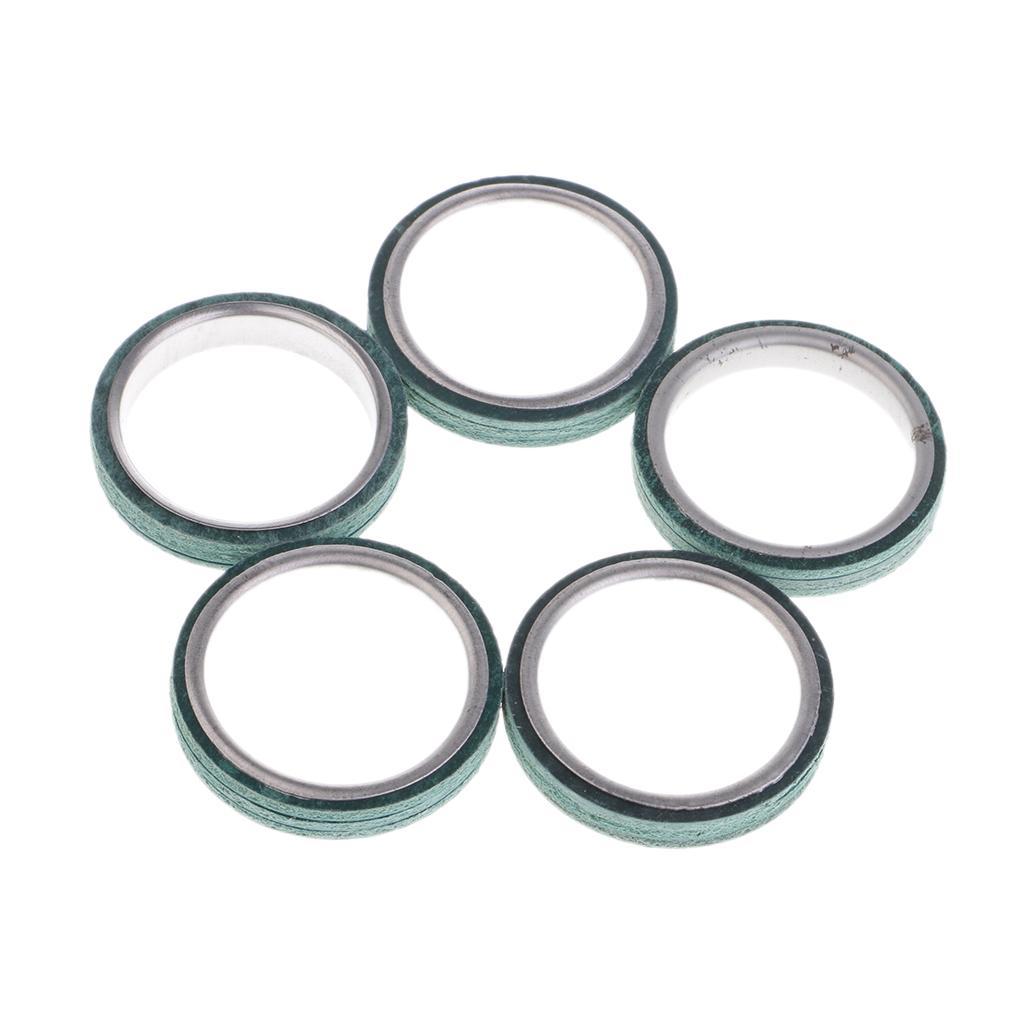 2-5pack 5 Pieces Exhaust Pipe Gaskets for GY6 125cc 150cc Scooter Moped