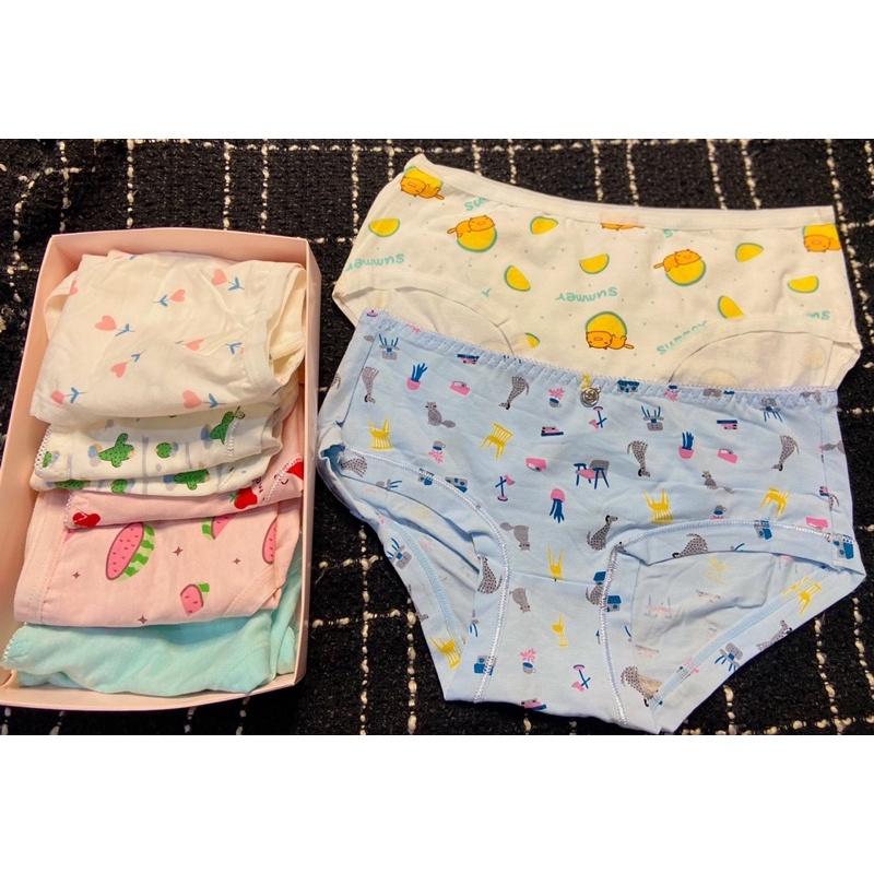Set 4 quần lót cotton hoạ tiết siêu dễ thương