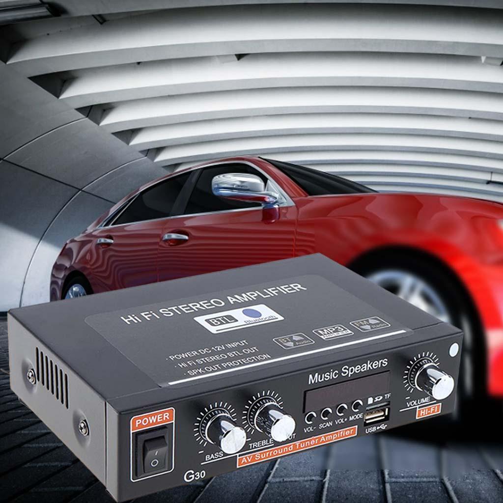 Professional Mini 400W + 400W Audio Power Amplifier Receiver for Car CD DVD