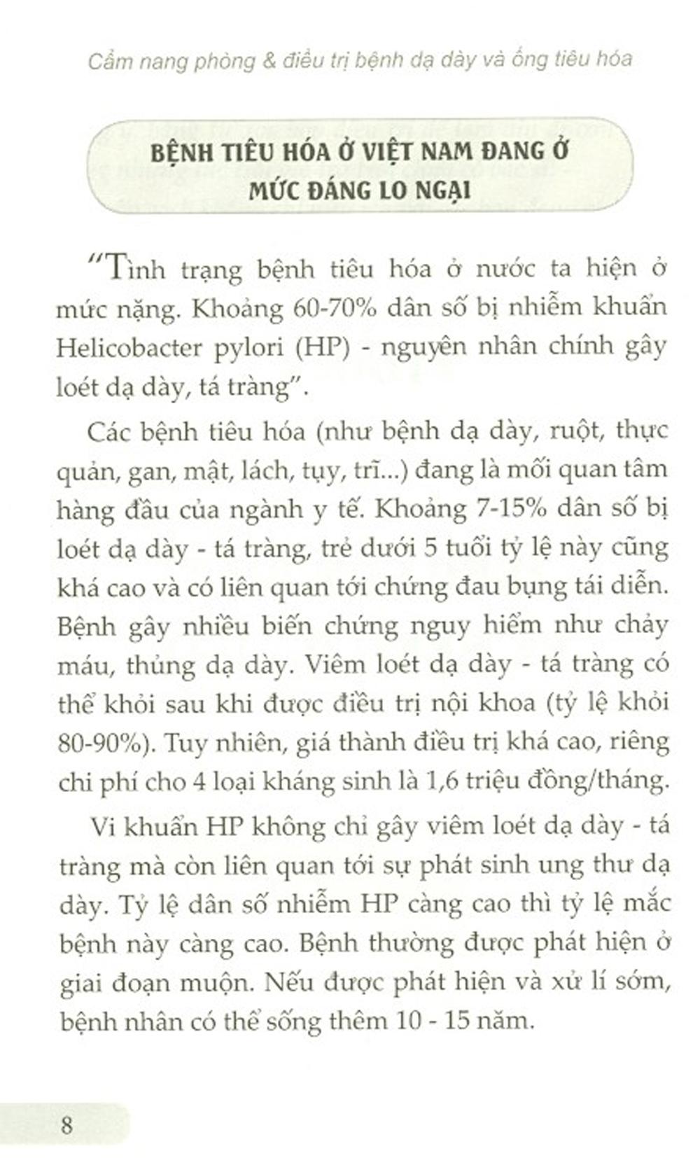 Sách Cẩm Nang Phòng &amp; Điều Trị - Bệnh Dạ Dày &amp; Ống Tiêu Hóa