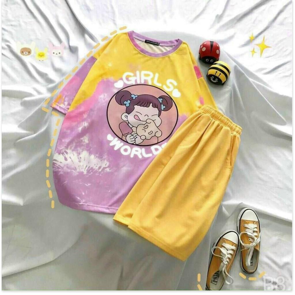 SET THUN NỮ COTTON,MÀU SẮC SINH ĐỘNG,THIẾT KẾ HỌA TIẾT XINH XẮN THỜI TRANG MỚI KME
