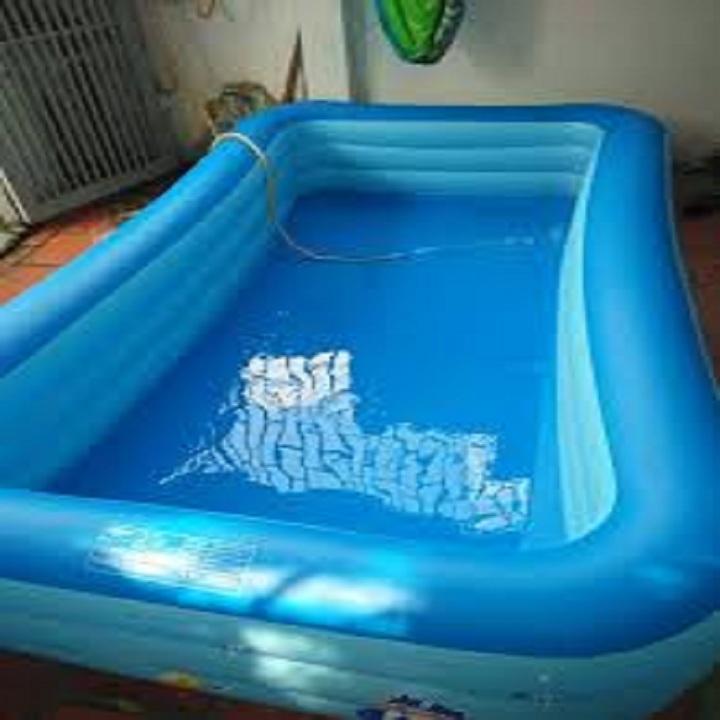 Bể bơi 2m6x165x60cm cao cấp cho các bé thoải mái tắm-Màu xanh ngẫu nhiên