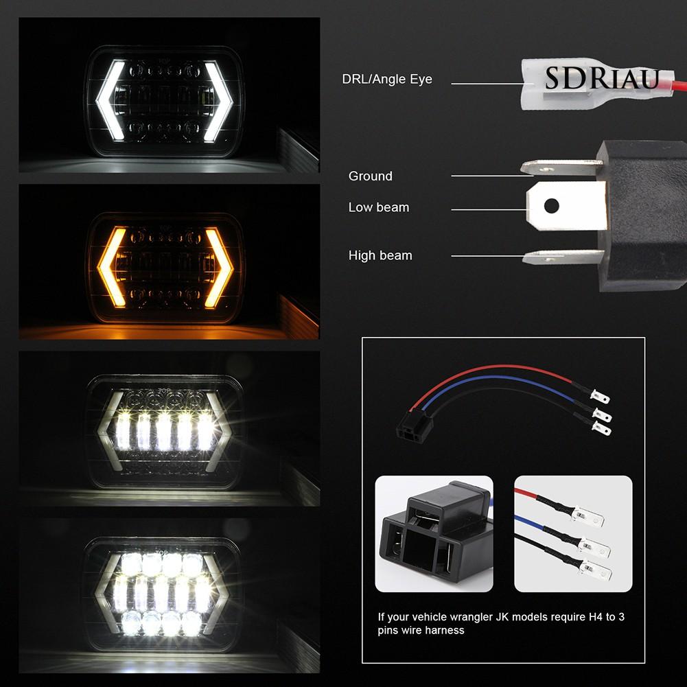Đèn Pha Led 7-inch 300w Siêu Sáng Cho Xe Hơi
