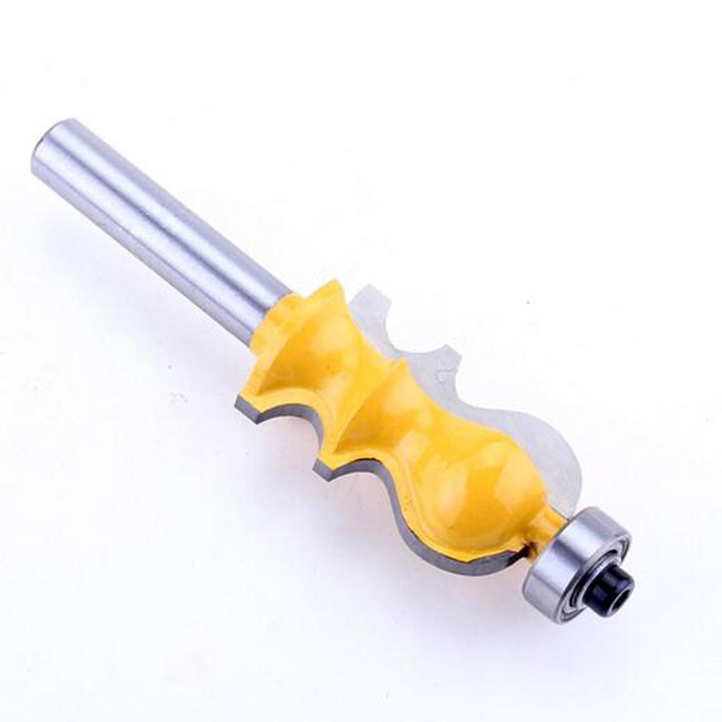 8mm Shank Molding Router Bit 3/16 Inch Cutting Depth 1-3/8'' Cutting Length
