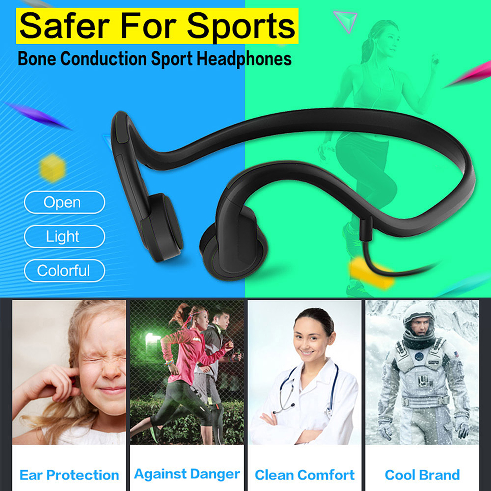 Tai nghe có dây thể thao ngoài trời giảm tiếng ồn