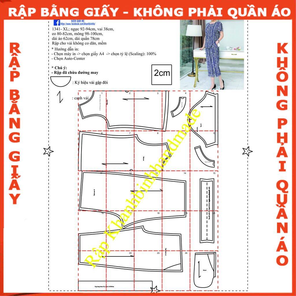 Rập giấy A0 1341- bộ lửng trung niên (BẢN VẼ)
