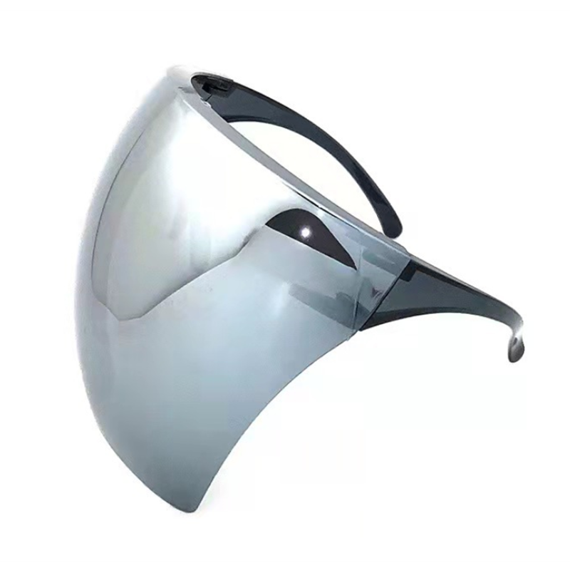 Kính bảo vệ Faceshield Kính râm Trong suốt Chống sương mù Mặt nạ bảo vệ chống tia nước Kính râm an toàn che toàn mặt Color: Gradient purple