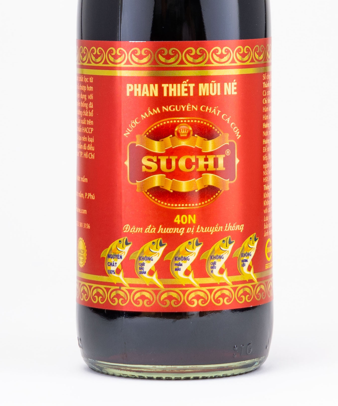 Nước Mắm Cá Cơm Truyền Thống có US FDA Xuất Khẩu Suchi 40N 520ml
