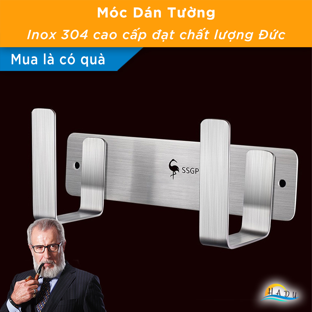 Móc Dán Tường Inox 304 Cao Cấp Đạt Chất Lượng Đức SSGP