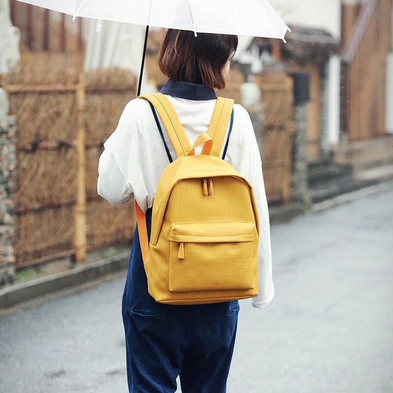 Balo ulzzang nam nữ da trơn dày dặn hottrend BL001