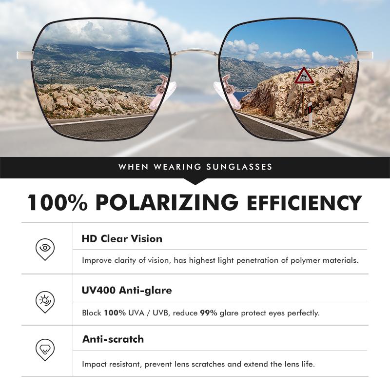 LM 2021 Kim Loại Cổ Điển Photochromic Kính Mát Nam Nữ Phân Cực Tắc Kè Hoa Mắt Kính Nam Thay Đổi Màu Sắc Kính Chống Nắng UV400 Oculos