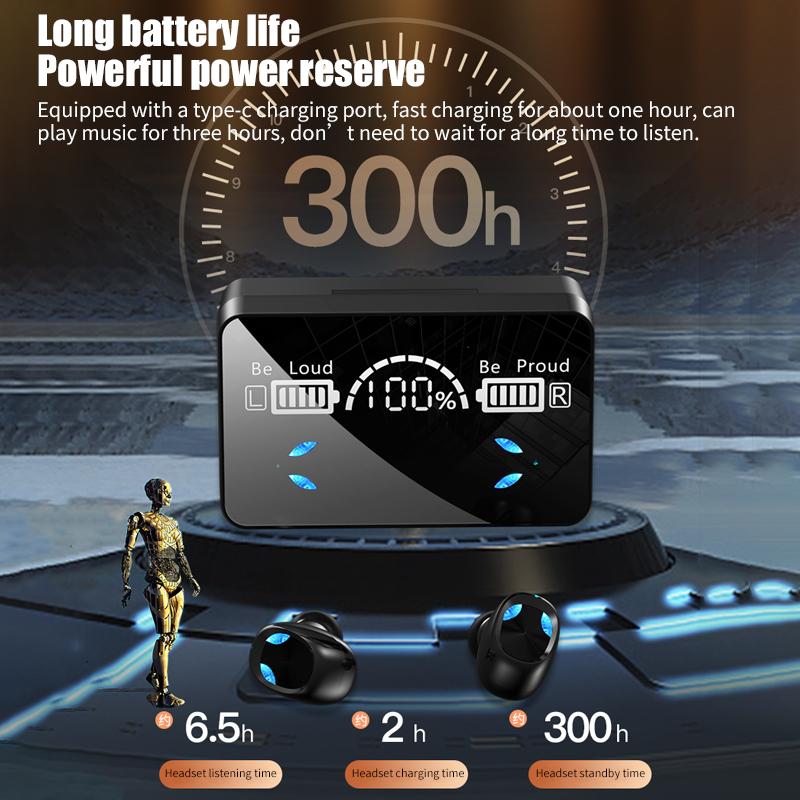 TWS 5.1 Tai Nghe Không Dây 3500MAh Công Suất Chống Nước Bluetooth Giảm Tiếng Ồn Tai Nghe Nhét Tai Thể Thao Tai Nghe Có Mic