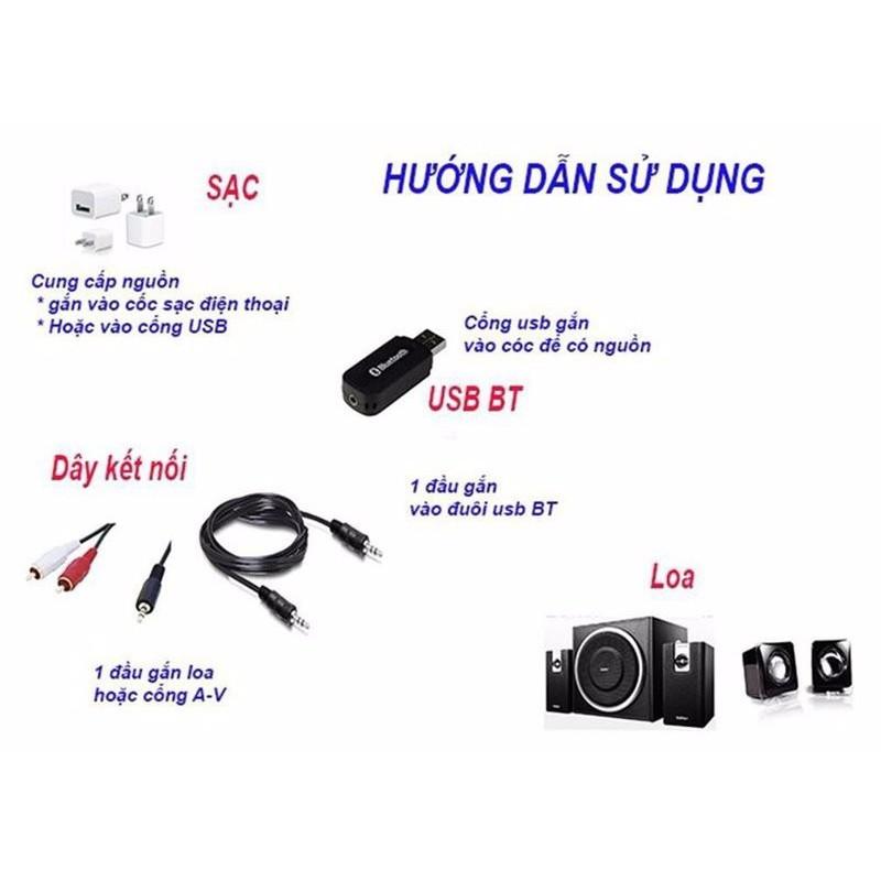 USB Bluetooth BT163 Biến Loa Thường Thành Loa Bluetooth -dc1053