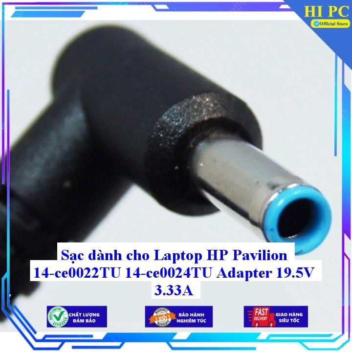 Sạc dành cho Laptop HP Pavilion 14-ce0022TU 14-ce0024TU Adapter 19.5V 3.33A - Kèm Dây nguồn - Hàng Nhập Khẩu