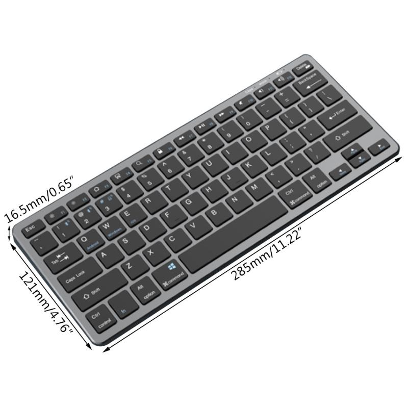 Bluetooth-Tương Thích 3.0 5.0 + 2.4G Hai Chế Độ Không Dây Bàn Phím Im Lặng ForOffice