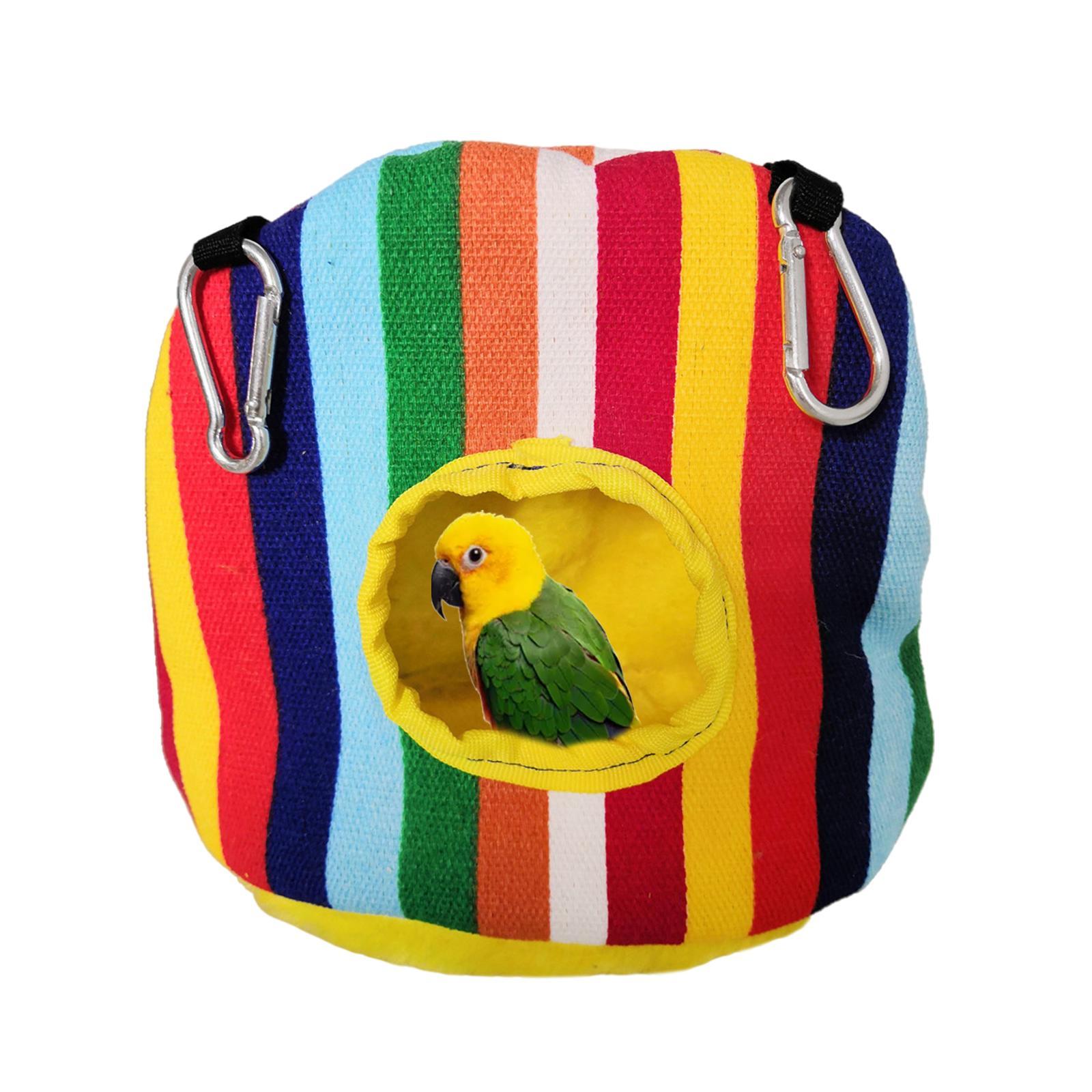 2x Warm Birds Hammock Hanging Nest Cave Sleeping Bed for Cockatoo Mice Pet