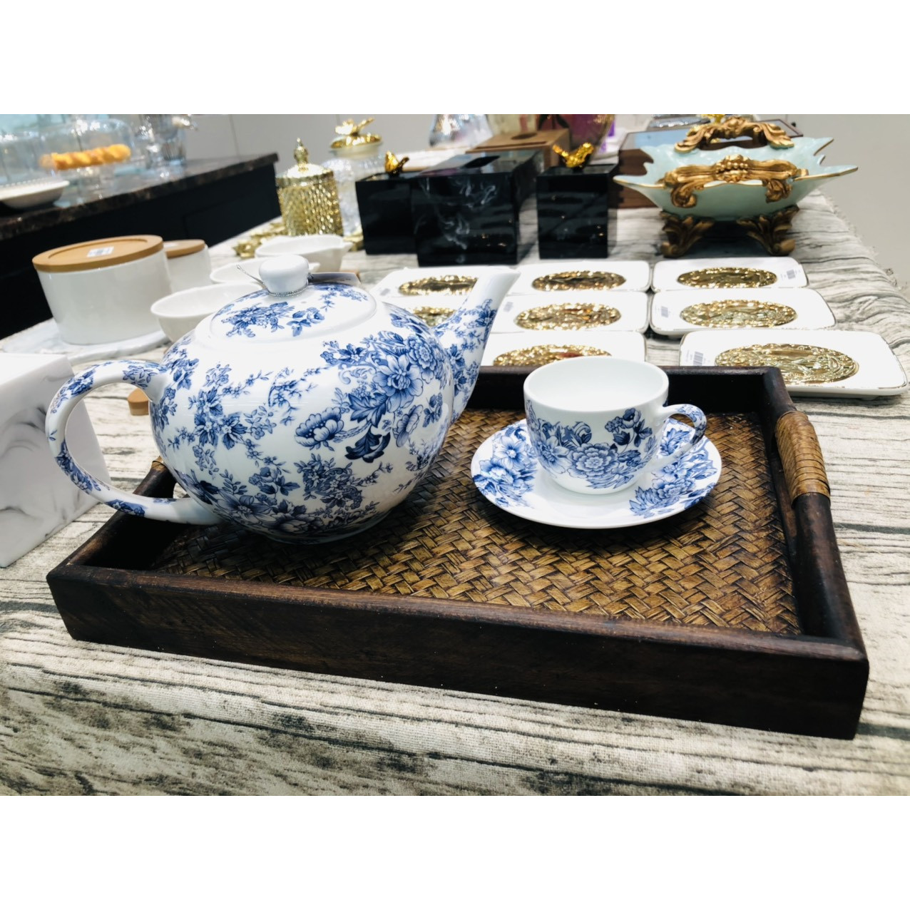 BAMBOO Khay tre đan 5518