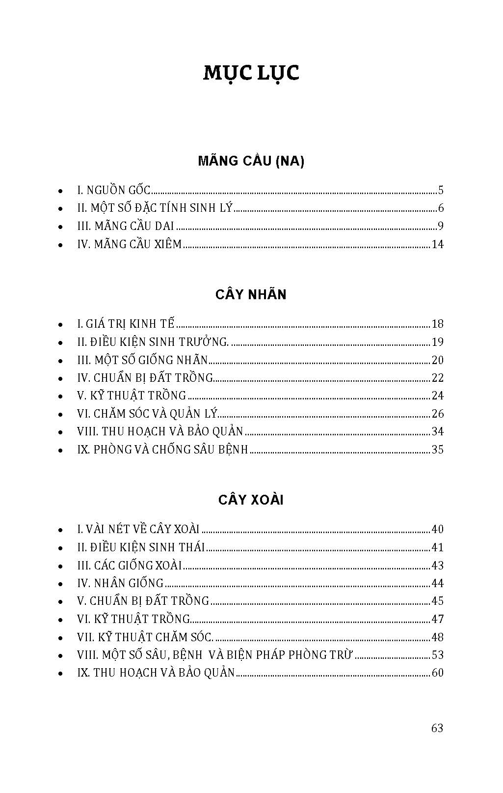 Kỹ Thuật Trồng, Chăm Sóc Cho Năng Xuất Cao Mãng Cầu, Nhãn, Xoài (Tái bản 2025)