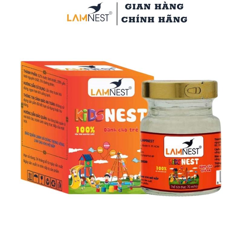 Yến Sào Chưng Sẵn Cho Bé KidNest LamNest tươi nguyên chất 30% yến hũ 70ml bồi bổ sức khỏe - yensaocaocaplamnest