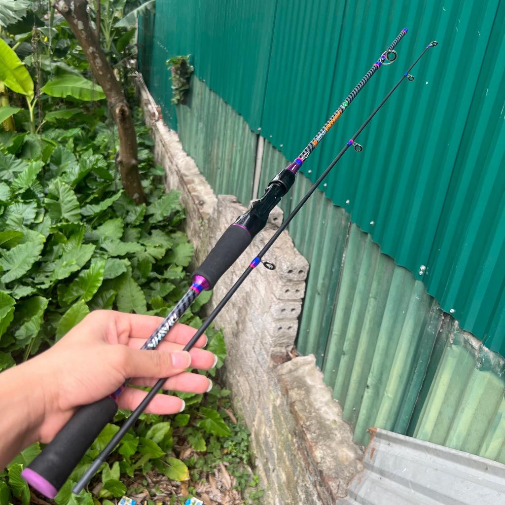 Cần câu lure máy ngang và máy đứng Crocodile chất liệu carbon độ cứng M đủ size