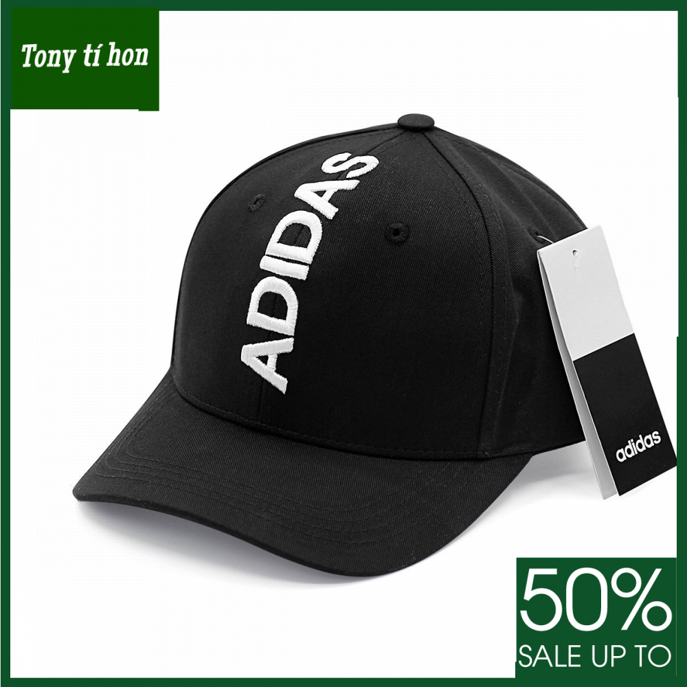 Tony tí hon - Mũ/nón kết lưỡi trai Snapback Adi thêu logo thời trang nam nữ cao cấp màu đen/trắng