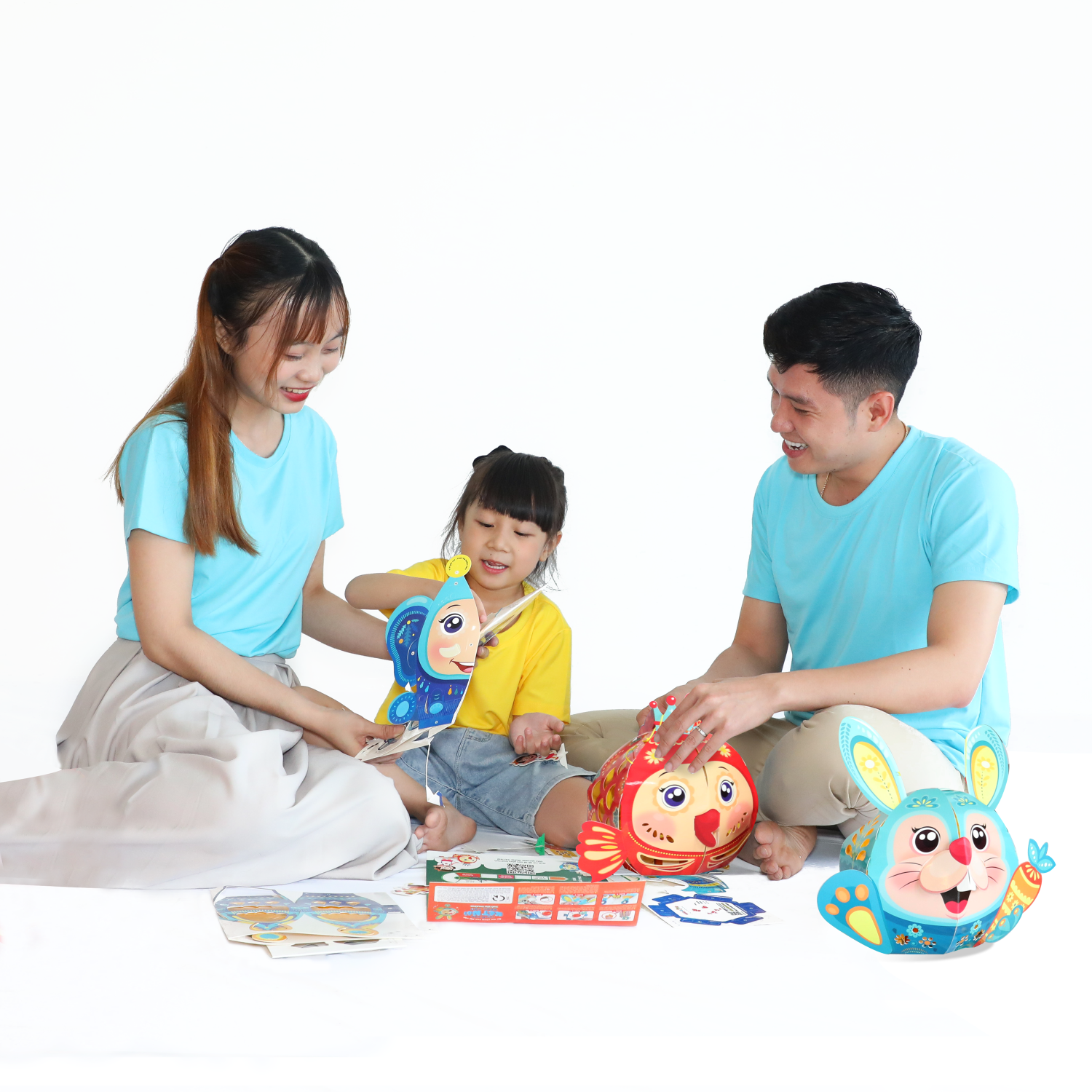 Lồng đèn Trung Thu Happy Kibu - Lồng Đèn Kết Nối Sáng Tạo - Thỏ Yêu Thương