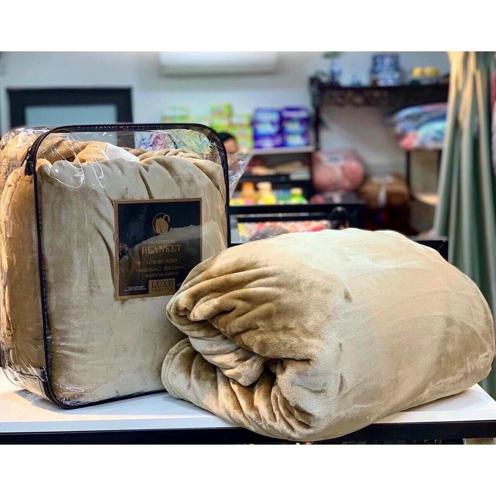 CHĂN LÔNG THỎ BLANKET LOẠI DÀY CÓ TÚI ĐỰNG, KÍCH THƯỚC RỘNG 2mx2m3