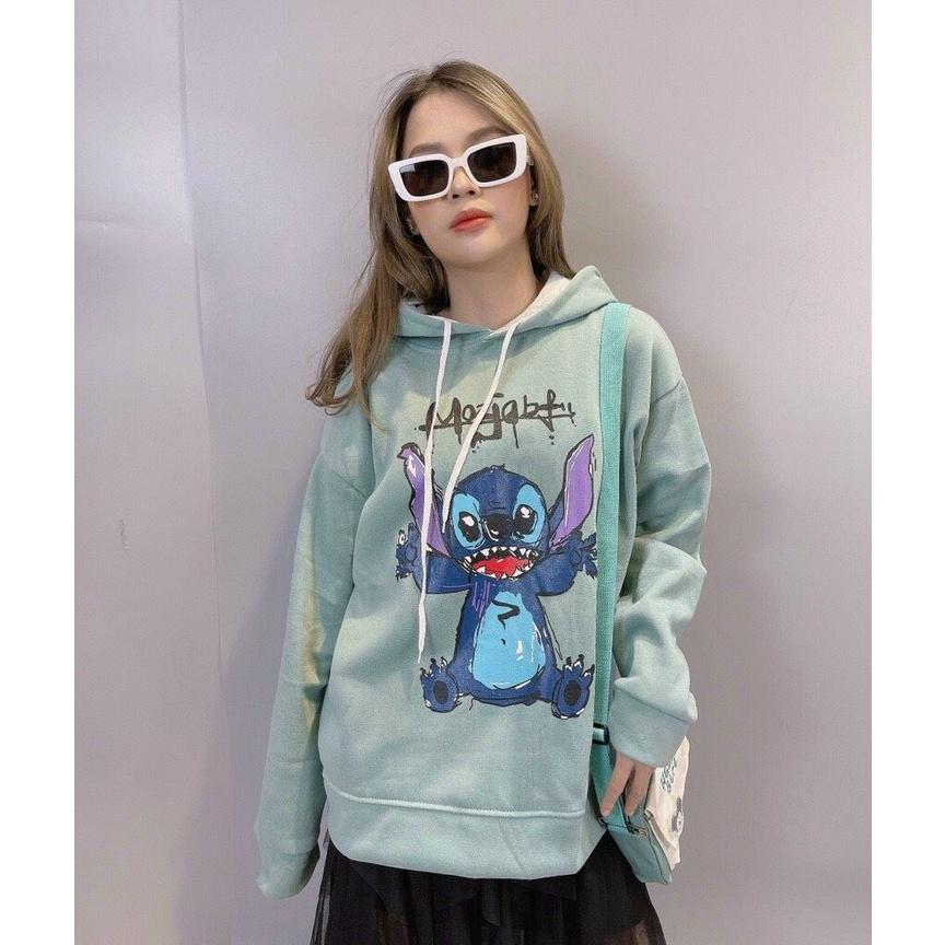 Áo Khoác Nỉ Hoodie Unisex Hình Chuột Stitch KNN03