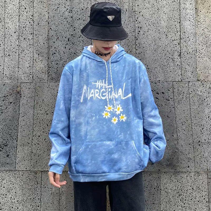 Áo Khoác Tay Dài Có Nón In Chữ Cá Tính Cho Nam Size M-5Xl