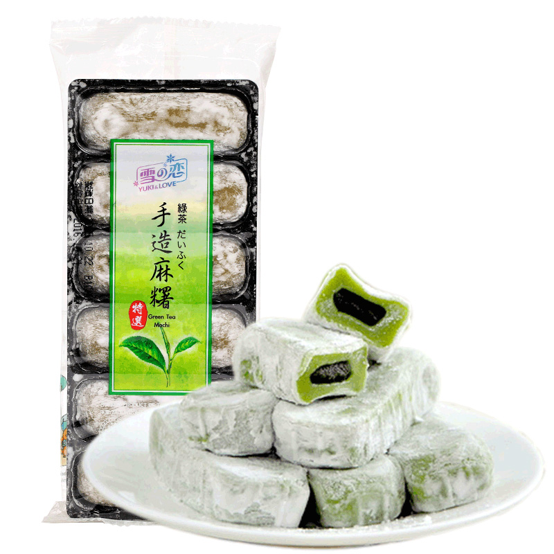 Bánh Mochi Yuki & Love Nhân Trà Xanh Green Tea Mochi (180g)