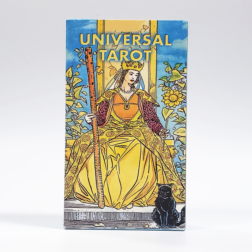 Bộ Bài New Universal Waite Tarot 7x12 Cm Tặng Đá Thanh Tẩy