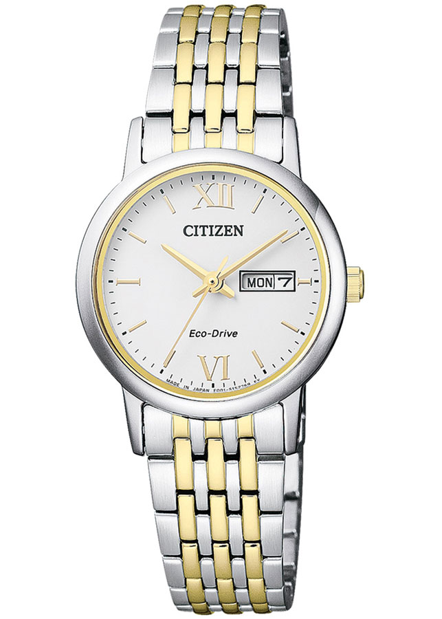 Đồng Hồ Nữ Citizen Dây Thép Không Gỉ EW3254-87A - Mặt Trắng (Sapphire)