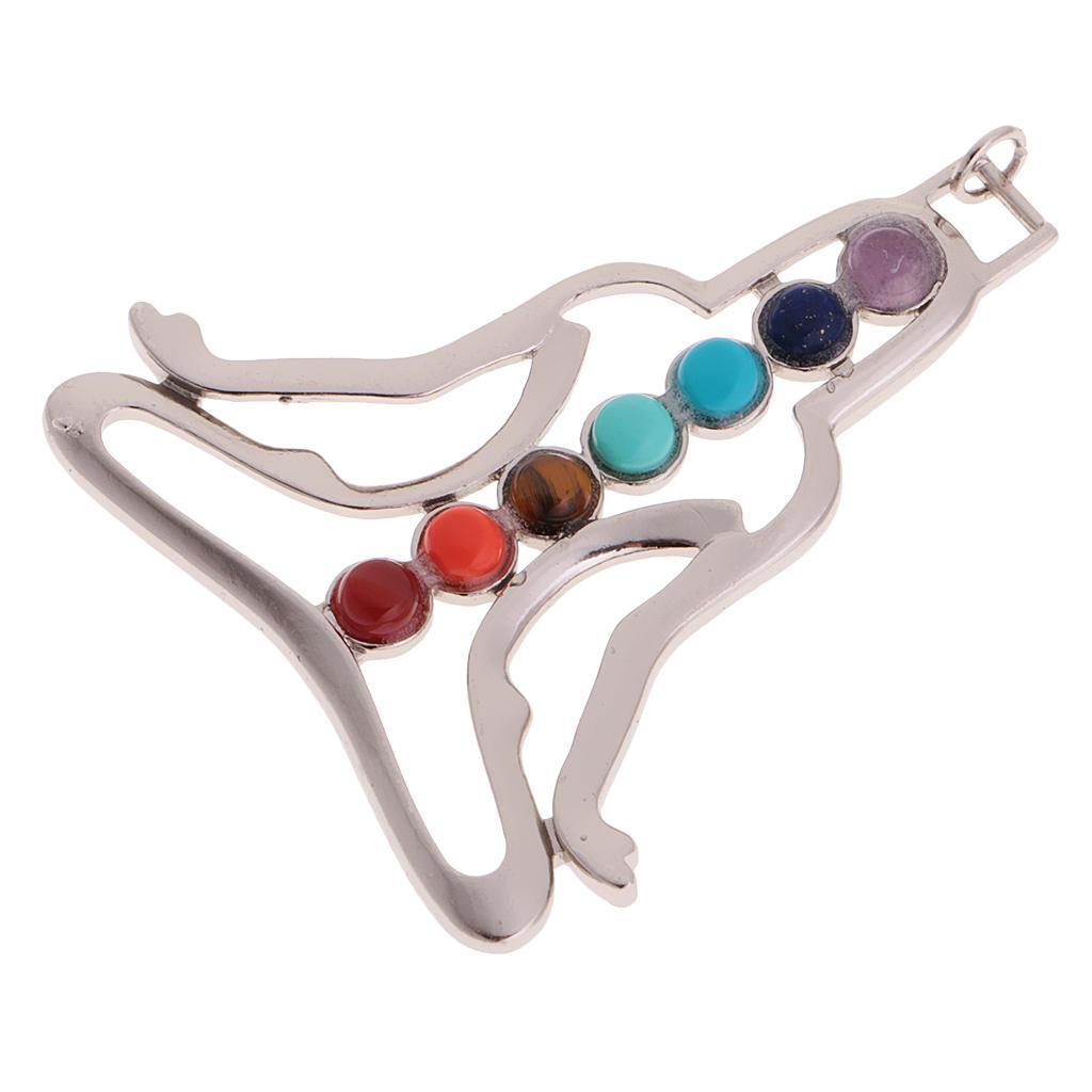 Charm Gem YOGA Buddha 7 Reiki Pendant for Chain Necklace DIY