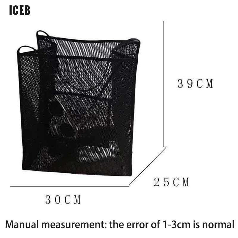 iceb Women's Transparent Mesh Single Shoulder Bag All-Match Shopping Beach Net Bag