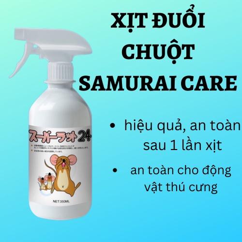 Xịt Đuổi Chuột SAMURAI CARE - An toàn - Xua Đuổi Chuột, Gián, Côn Trùng - Chỉ Sau 1 Lần Xịt