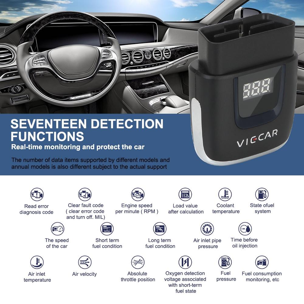 Thiết bị quét chẩn đoán lỗi ô tô OBD II ELM 327 USB V2.2 ODB2 Type-C Bluetooth 4.0 cho Android/IOS
