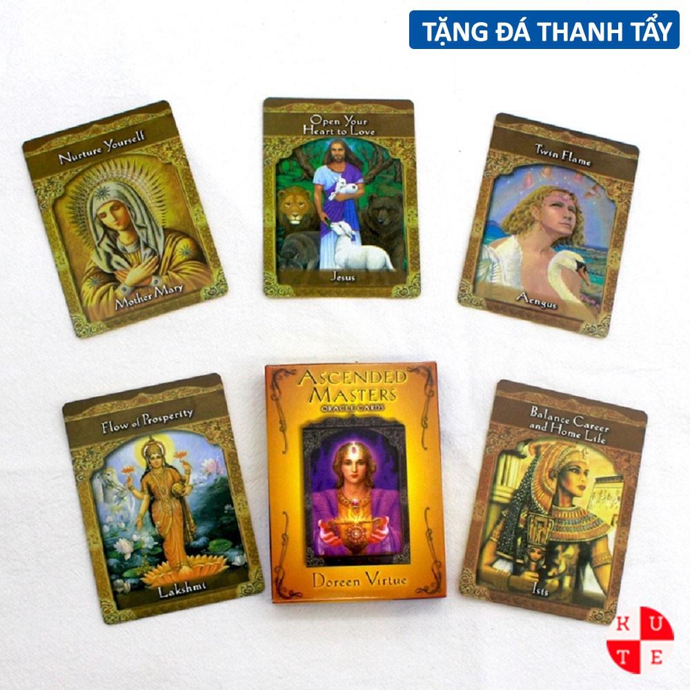 Bộ Bài Oracle Ascended Masters 44 Lá Bài Tặng Đá Thanh Tẩy