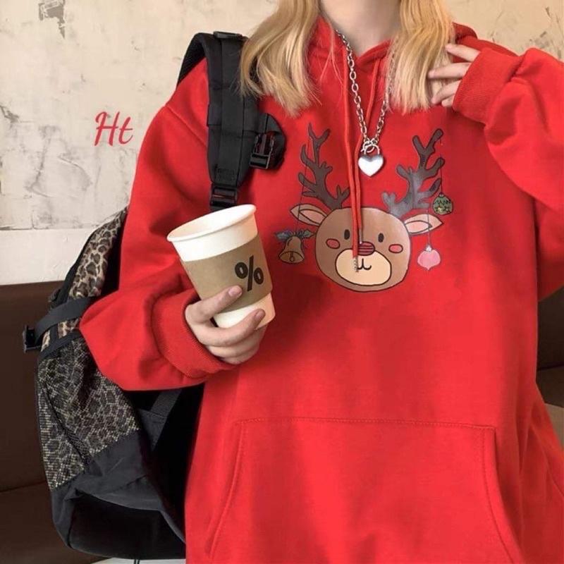 Áo hoodie Cotton tuần lộc chuông H2A