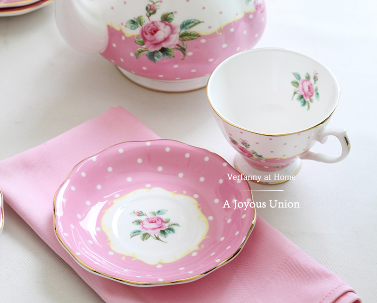 Bộ chén trà 1 người ROYAL 2309 - hoa hồng