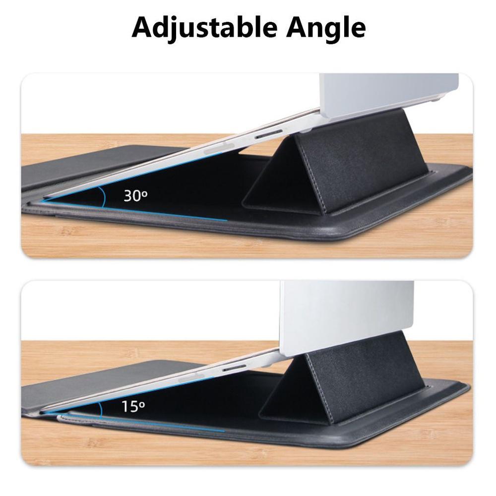 Túi đựng laptop chống sốc bằng da PU nhiều màu tùy chọn tản nhiệt thích hợp cho cỡ 13 15 inch