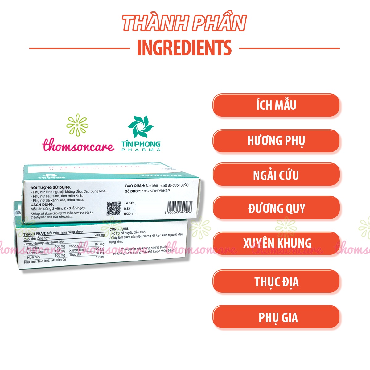 Ích Huyết Khang - Hỗ trợ giảm rối loạn, điều hòa kinh nguyệt từ cao íchh mẫu, ngải cứu và thảo dược