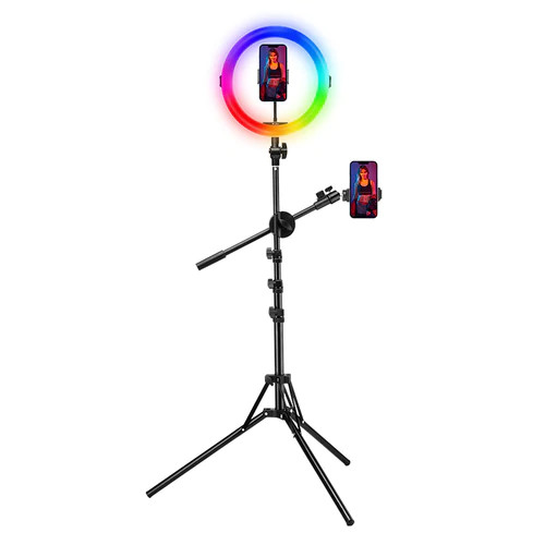 ULANZI VIJIM K15 RGB (3200K-6500K) - Bộ đèn LED đổi màu, kèm Remote + chân tripod + giá đỡ điện thoại - Hàng Chính Hãng