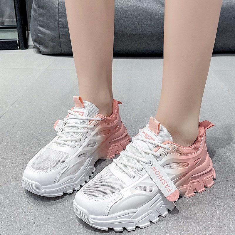 Giày sneakers thể thao nữ FAROSA giày thể thao độn đế gót phối màu siêu hót trend của năm