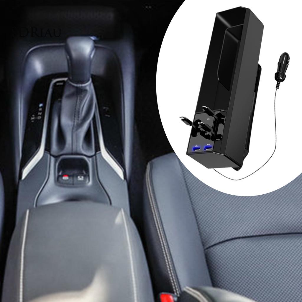 Set 2 Khay Đựng Đồ Đa Năng Gắn Khe Ghế Ngồi Xe Ô Tô
