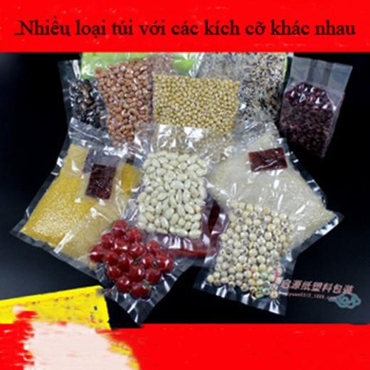 Túi hút chân không thực phẩm nhám một mặt rộng 10cm dài 20cm, túi nhám dùng cho tất cả các máy hút chân không gia đì