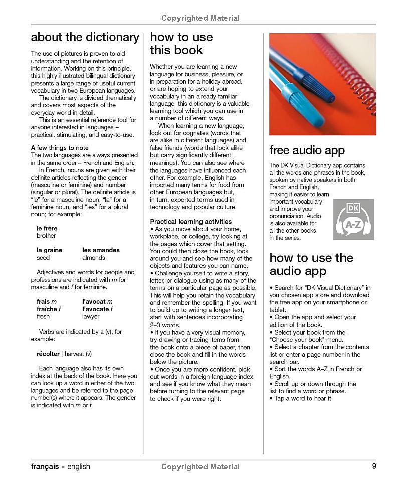 Sách ngoại văn: French English Bilingual Visual Dictionary